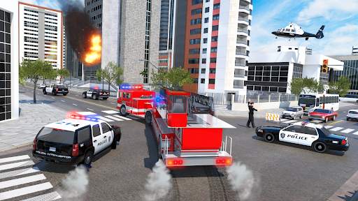 Fire Truck Driving Simulator screenshot 2