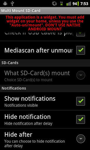 Multi Mount SD-Card Lite screenshot 4