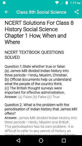 Social Science Class 8 скриншот 3