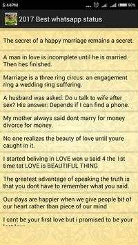 2017 Best whatsapp status screenshot 4