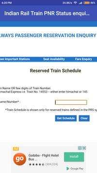 Indian Rail Train PNR Status enquiry IRCTC Info screenshot 4