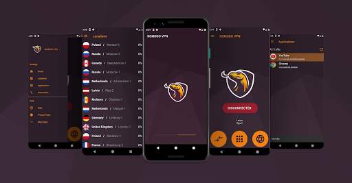 KOMODO VPN - Fast, Unlimited, Free VPN Service screenshot 1
