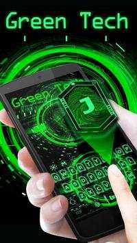 Green Tech Keyboard Theme screenshot 2