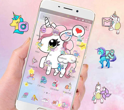 Cartoon Cute Lovely Unicorn Theme screenshot 5