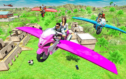 Flying Motorbike 3D Simulator screenshot 2
