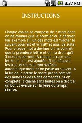 Chaine de Mots Lite screenshot 5