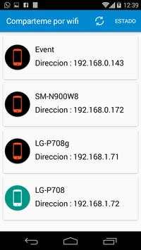 Compárteme por wifi screenshot 1