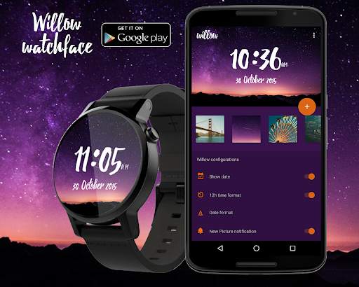 Willow - Photo Watch face screenshot 1