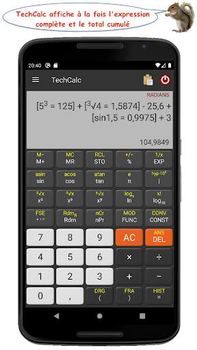 TechCalc Calculatrice screenshot 1