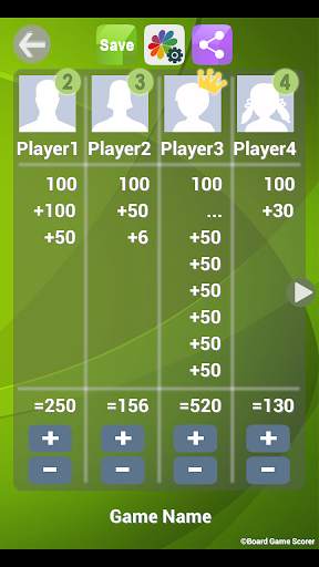 Tabletop Game Scorer 6 تصوير الشاشة