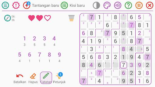 Sudoku perkalian: teka-teki screenshot 7