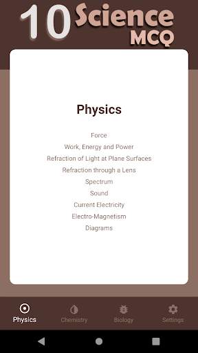 ICSE MCQ - Class 10th(Science) screenshot 1