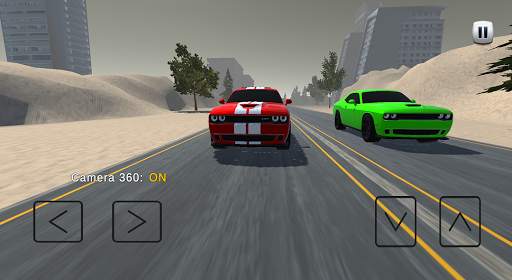 Highway Drift Challenger Speed Racing Srt Game 3D screenshot 2