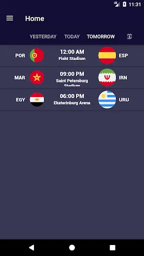 SOCCER 2018 Fixture screenshot 1