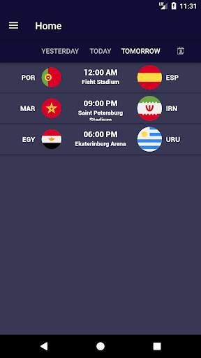SOCCER 2018 Fixture screenshot 1