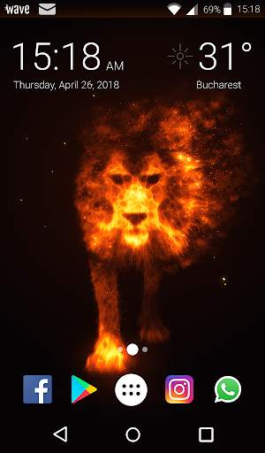 Flame Lion Wallpaper HD Theme screenshot 6