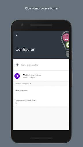 Eliminar de forma segura con BlankIT Mobile screenshot 2