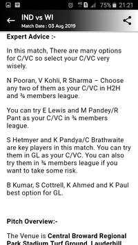 Dream Experts - Dream11 Team, Dream11 Prediction screenshot 2