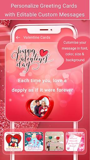 Valentine Day Cards Editor screenshot 3