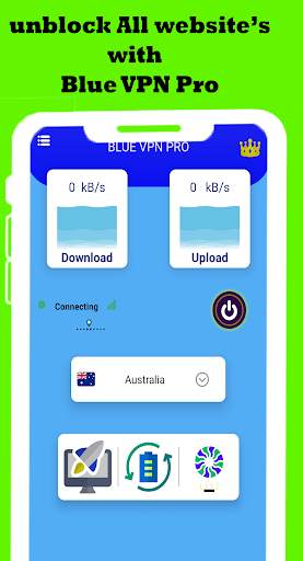 BLUE VPN PRO - Free Proxy & Secure VPN Service screenshot 3