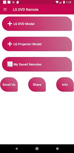 LG DVD Player Remote screenshot 1