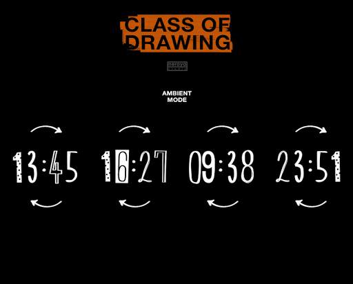Class of Drawing watchface by Neroya screenshot 4