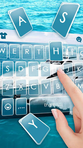 Boat Sea Holiday Keyboard Theme screenshot 2