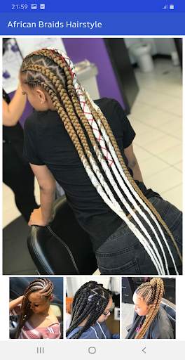 African braids hairstyle screenshot 5