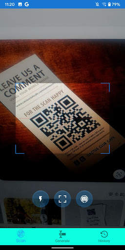 Camera QR scanner screenshot 1