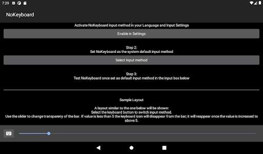 No Keyboard: Hideable keyboard screenshot 9