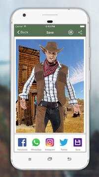 Cowboy Suit Photo Editor 5 تصوير الشاشة