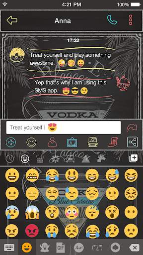 Happy Vodka Emoji Keyboard screenshot 7