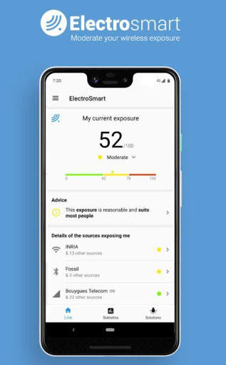 Detector o medidor EMF gratis - ElectroSmart screenshot 1