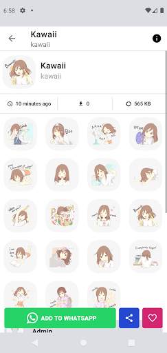 Anime Stickers, create or find manga stickers screenshot 2