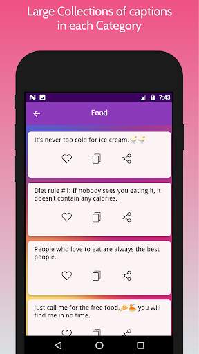 Captions for Instagram screenshot 4