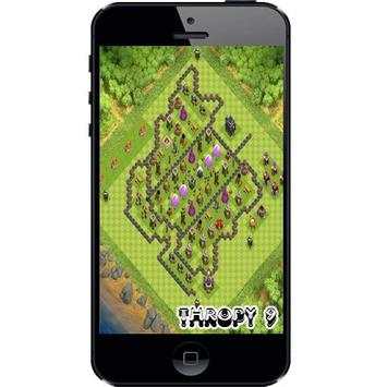 Trophy Base Maps COC Th.9 PRO screenshot 2