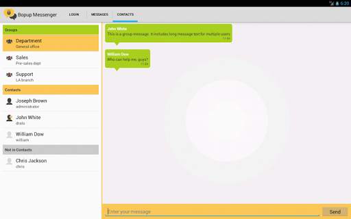 Bopup Messenger: Self-hosted, corporate and secure screenshot 15