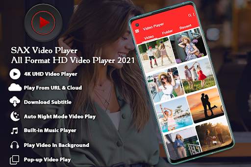 SAX Video Player - All Format HD Video Player 2021 screenshot 1