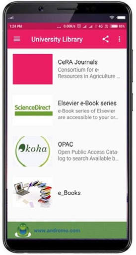 University Library CGKV screenshot 1