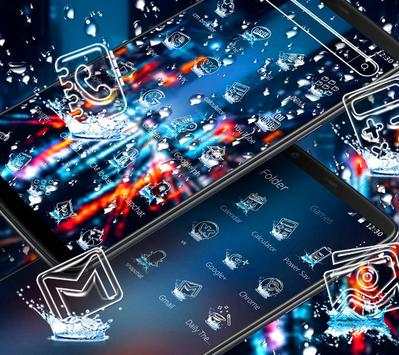Water Drop City Launcher Theme 💦 screenshot 3