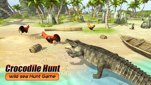 Crocodile Simulator Beach Attack 2019 screenshot 1