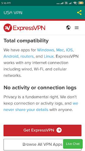 USA VPN - High Speed VPN Proxy Unblock Sites screenshot 8