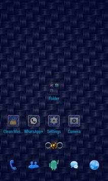 Blue Carbon GO Launcher Theme screenshot 5