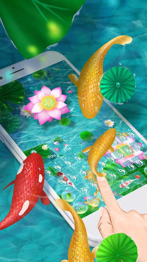 Green Lotus Fish Keyboard screenshot 1