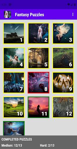 Slide Puzzle Games Free, Sliding Fantasy Puzzles screenshot 3