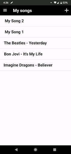 Chords Song Writer - Add chords for your song screenshot 2