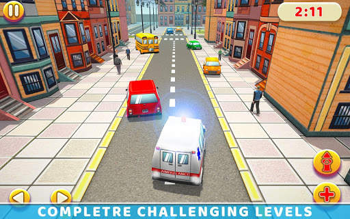 Ambulance Rescue Driving Firefighter Fire Truck screenshot 15