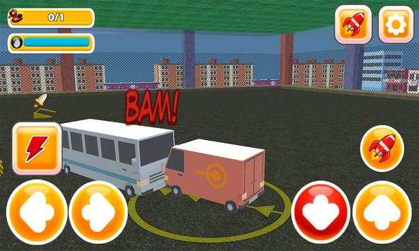 Blocky Bus Battle: Holo Rider 3D screenshot 2