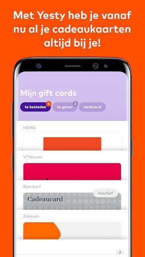 Yesty - De cadeaukaarten app स्क्रीनशॉट 4