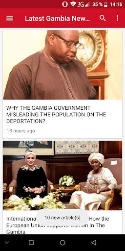 Gambia news screenshot 1